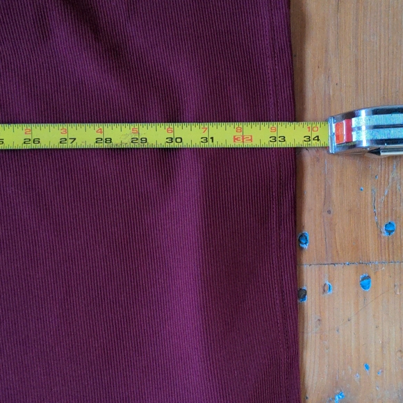 La Petite Garçonne Burgundy long sleeves ribbed dress - Picture 9 of 9